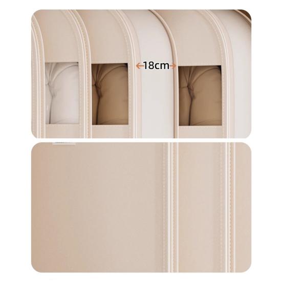 1/3Pcs Hanging Garment Bags with Self Compression Zipper Large Capacity Dustproof Space Saving