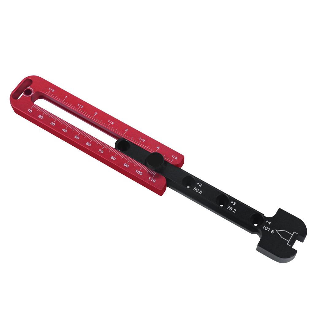 Woodworking Compass Dual Scale Aluminum Alloy Fixed Point Marking Gauge Scriber for Carpenter