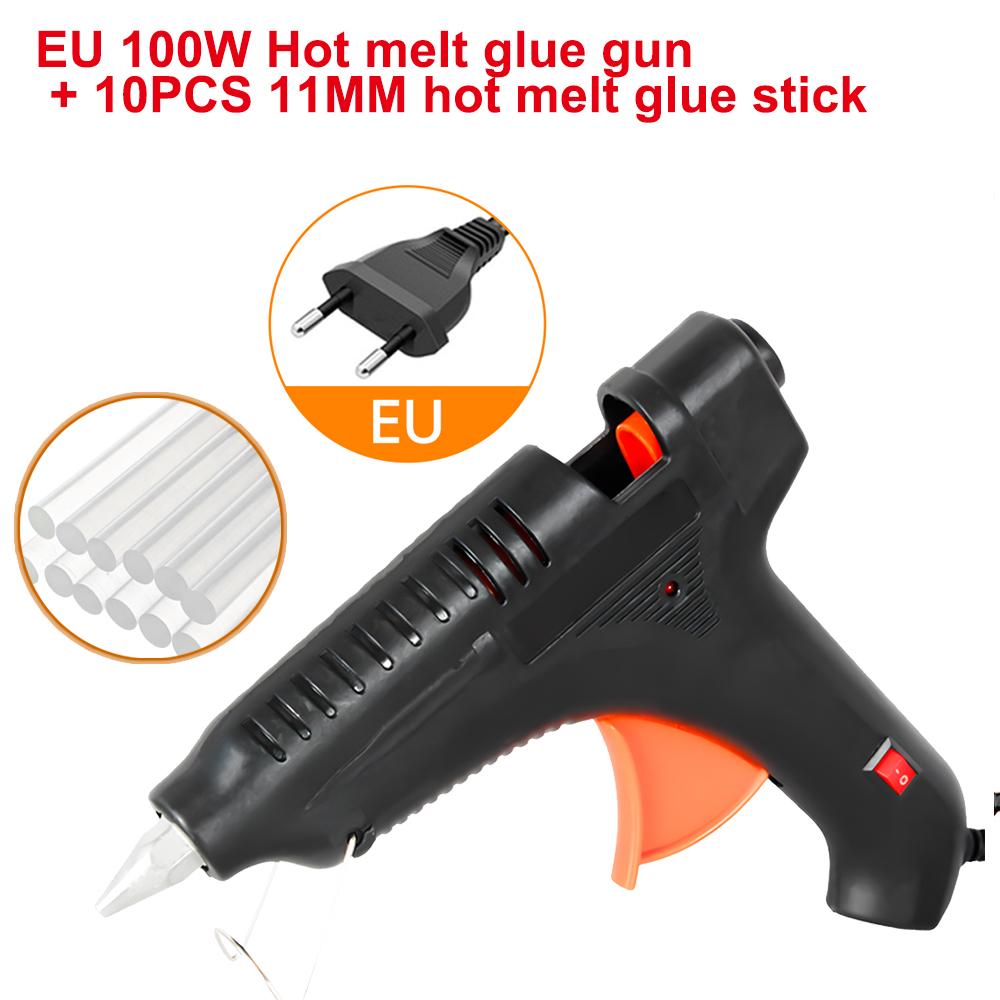 150W 100W Heißklebepistole 11mm Klebestifte Industriell DIY Elektrothermische Klebepistole Wärme Temperatur Elektrische Reparaturwerkzeuge