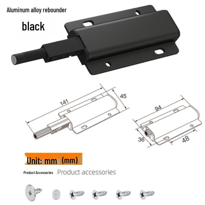 Magnetischer Schranktür-Rücksteller: Kein Griff benötigt, Integrierter Edelstahl, Geräuschdämpfend, Kollisionssicher, Keine Installation, Selbstschiebemechanismus.