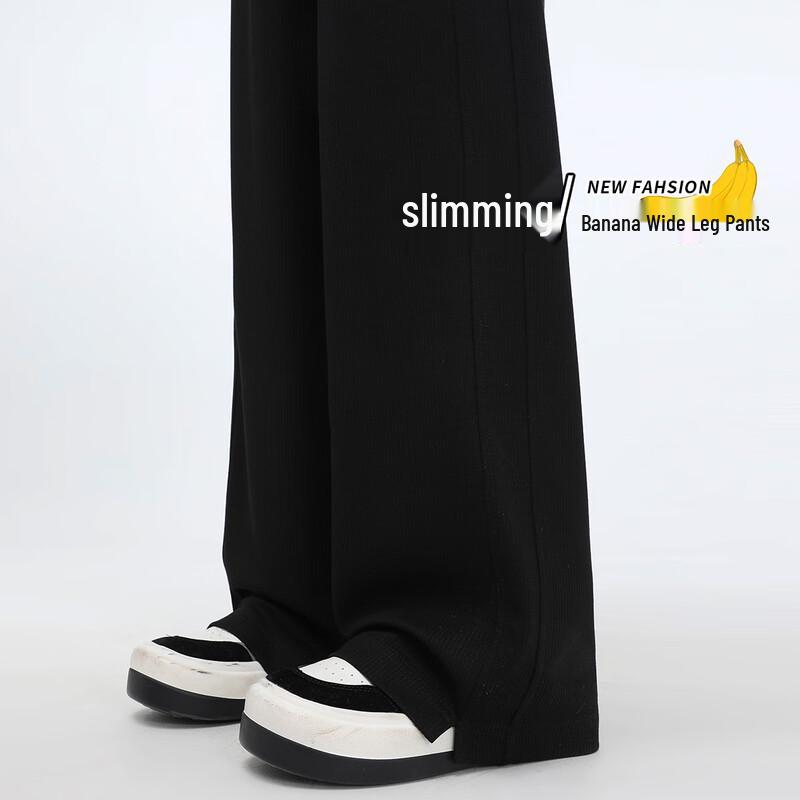 Handu Yishe Women's High-Waist Tapered Wide-Leg Pants