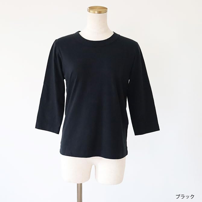 Homspun Sleeve Jersey 6450 Women's 3/4 T-Shirt (Black) (Medium)