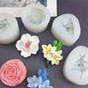 3D Flower Silicone Mold Aromatherapy Candle Cake Chocolate Fondant Baking Tool Craft Gift Making Mould for Home Garden