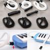 White/Black Melodica Flexible Tube ABS Mouthpiece Blowpipe New Mouth Security Stretchable Pianica