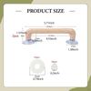 2 Pieces Suction Cup Ruler Handle Strong Adsorption for Crafting with Anti Slip Pads Holder