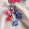 Creative Cute Bear Keychain Colorful Bear Bag Decoration Accessories For Women Girls Earphone Protective Case Pendant