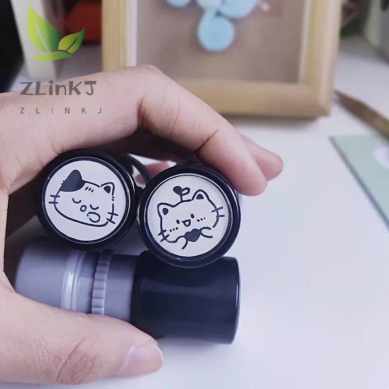 Cute Cartoon Black Kitten Stamp Lovely Shape Journal Stamps DIY Scrapbooking Decoration Collage Signets For Your Choice