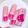 Xixi Heartbeat Velvet Mist Lip Glaze - Cute Strawberry Bear Soft Mist for Brightening and Tenderizing Lips, Perfect for Autumn/Winter.
