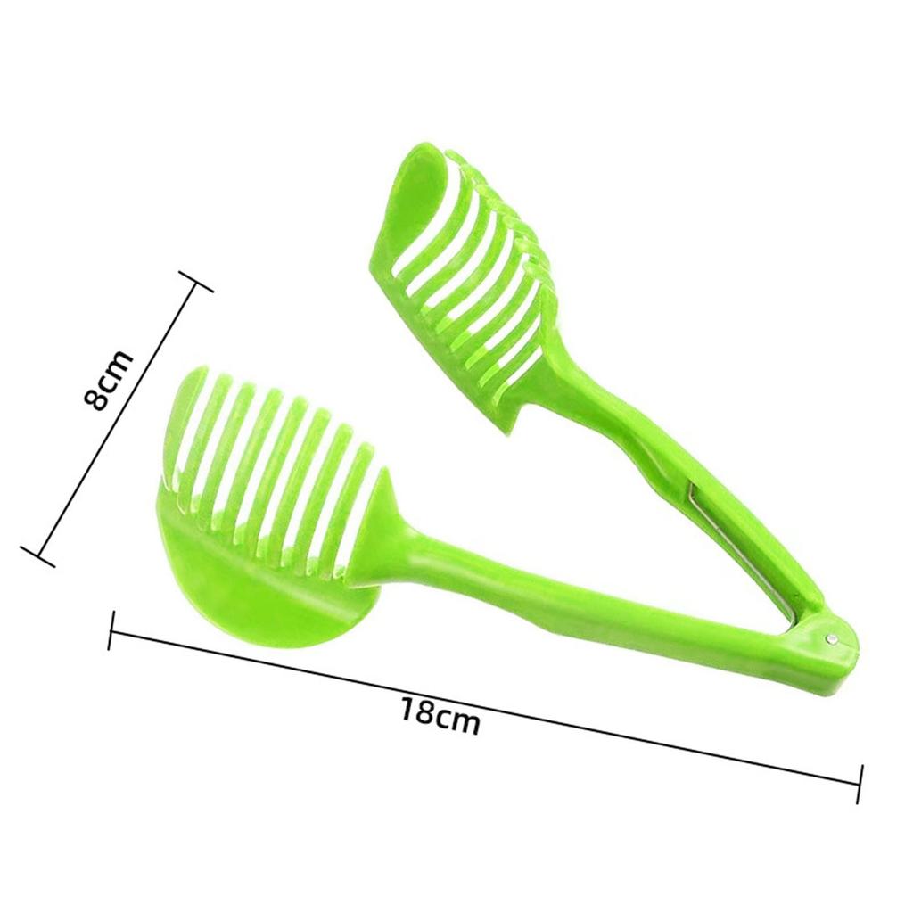 Plastic Tomato Slicer Cutter Stand Multipurpose Round Fruit Tongs Onion Holder Suitable for Lime Juice Lemon Tea