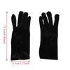 Short Opera Velvet Gloves for Women Flapper Stretchy Wrist Length Banquet Gloves Tea Party Halloween Costume Gloves
