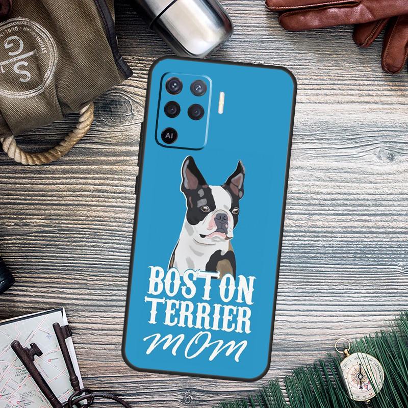 Boston Terrier Dog For OPPO A79 A54 A74 A94 A58 A78 A98 A5 A9 A53 A52 A72 A15 A16 A17 A57 A77 A76 A96 Case
