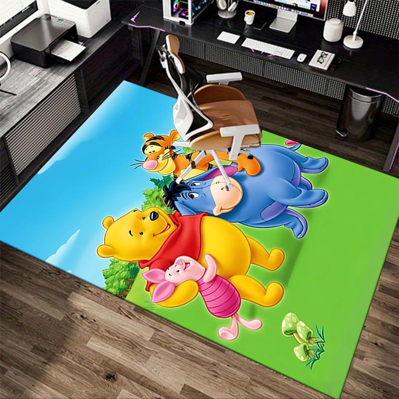 Winnie Pooh Friends Carpet For Playroom Bedroom Living Room Sofa Home Decorkids Game Area Rug Nonslip Floor Mat