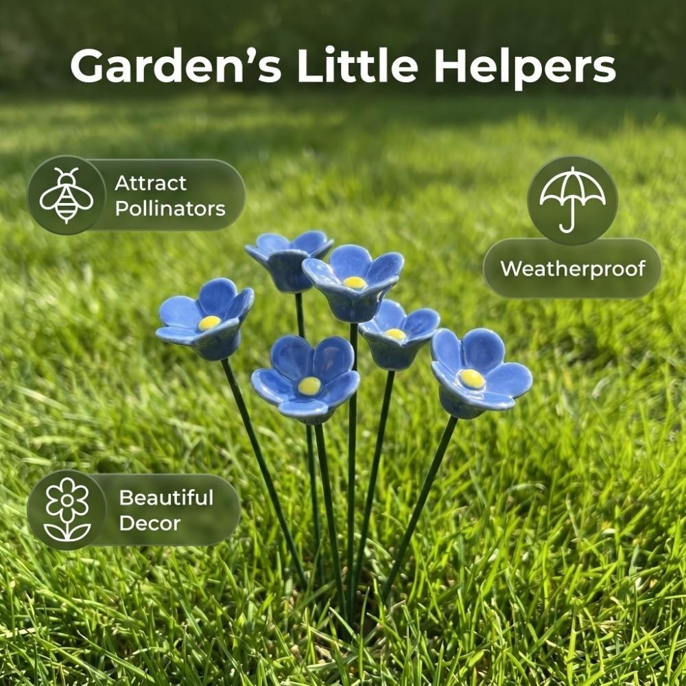 3 pcs Garden Decoration Bee Butterfly Water Dispenser Flower Shape Artificial Flower  Party Decor