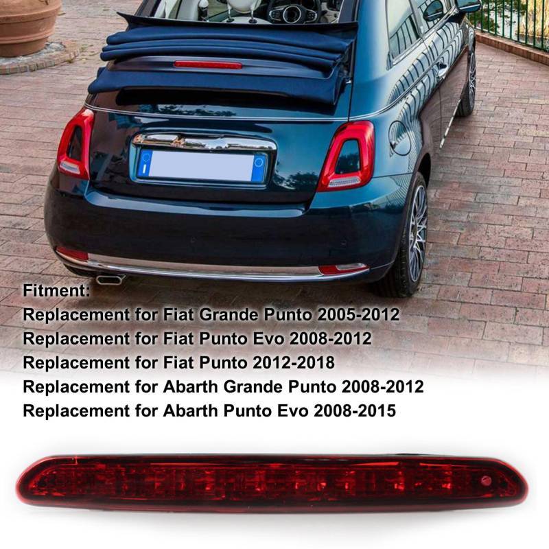 Light Rear Brake Led Car Third Brake Light Waterproof Stop Lamp Replacement For Fiat Grande Punto
