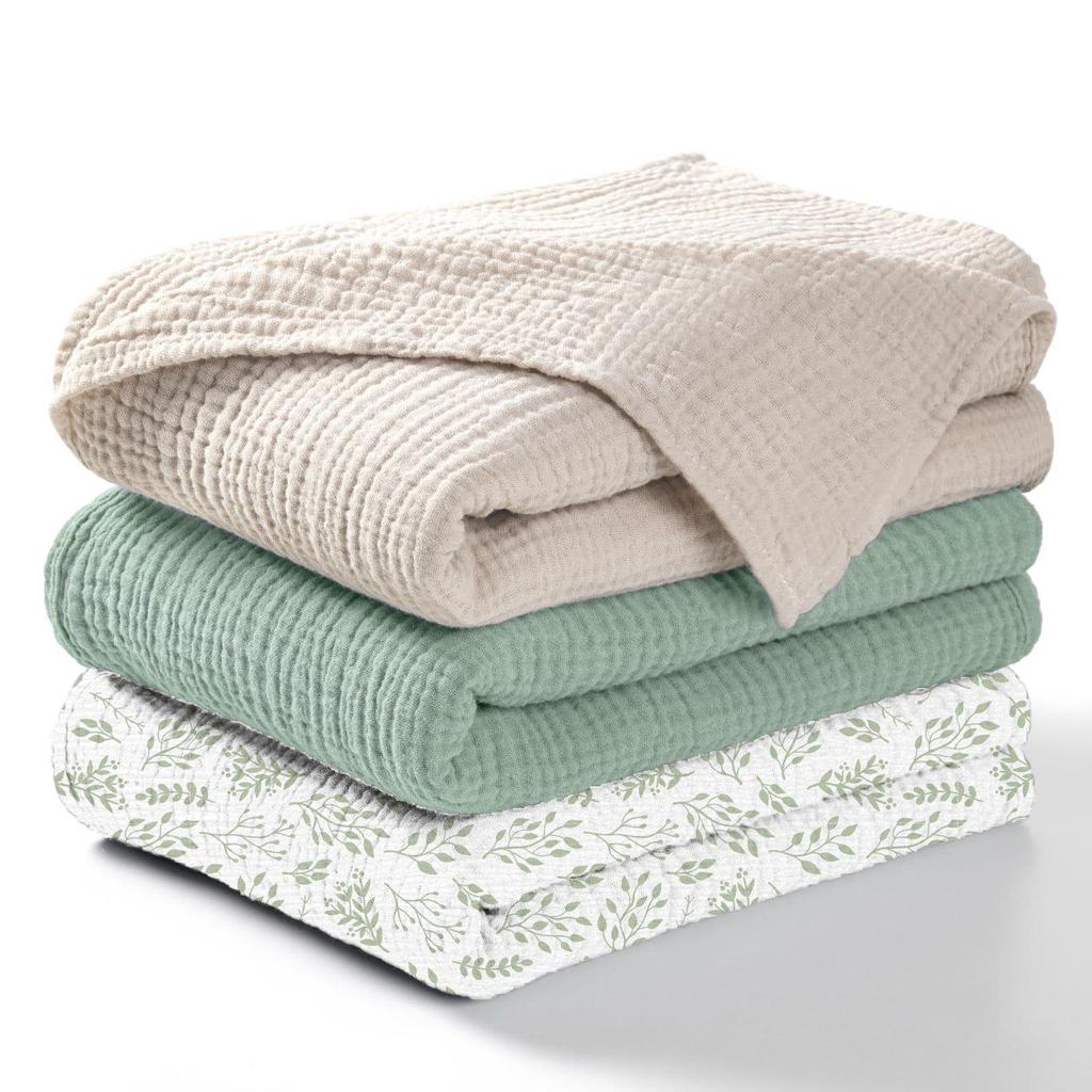 Newborn Muslin Swaddle: Soft, Breathable Blanket for Wrapping, Burping & Bathing - Perfect Baby Gift