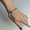 Серебряный браслет с натуральным гранатом 5.559ct, вес изделия 6,36 гр (2182160)