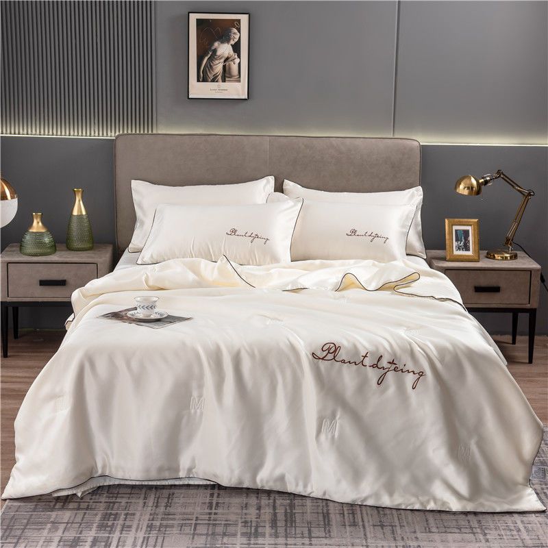 Cuvernă de vară, mătase, spălată, cu aer condiționat, cuvertură de vară, răcoroasă, lavabilă la mașină, pătură de răcire, respirabilă