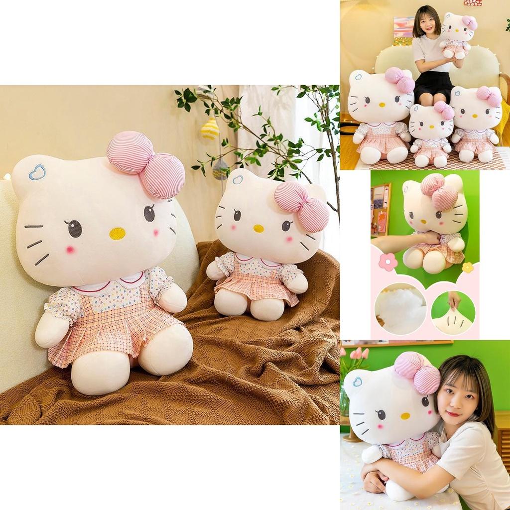 Hellokitty Plush Cat Doll Pink Student Kt Toy