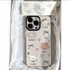 Cartoon Animal Transparent Phone Case for Apple 14/15/16 Pro/17 Pro Max