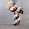 Dammode bootsmanschett fluffig mjuk päls fuskpäls benvärmare kängor 20-40 cm