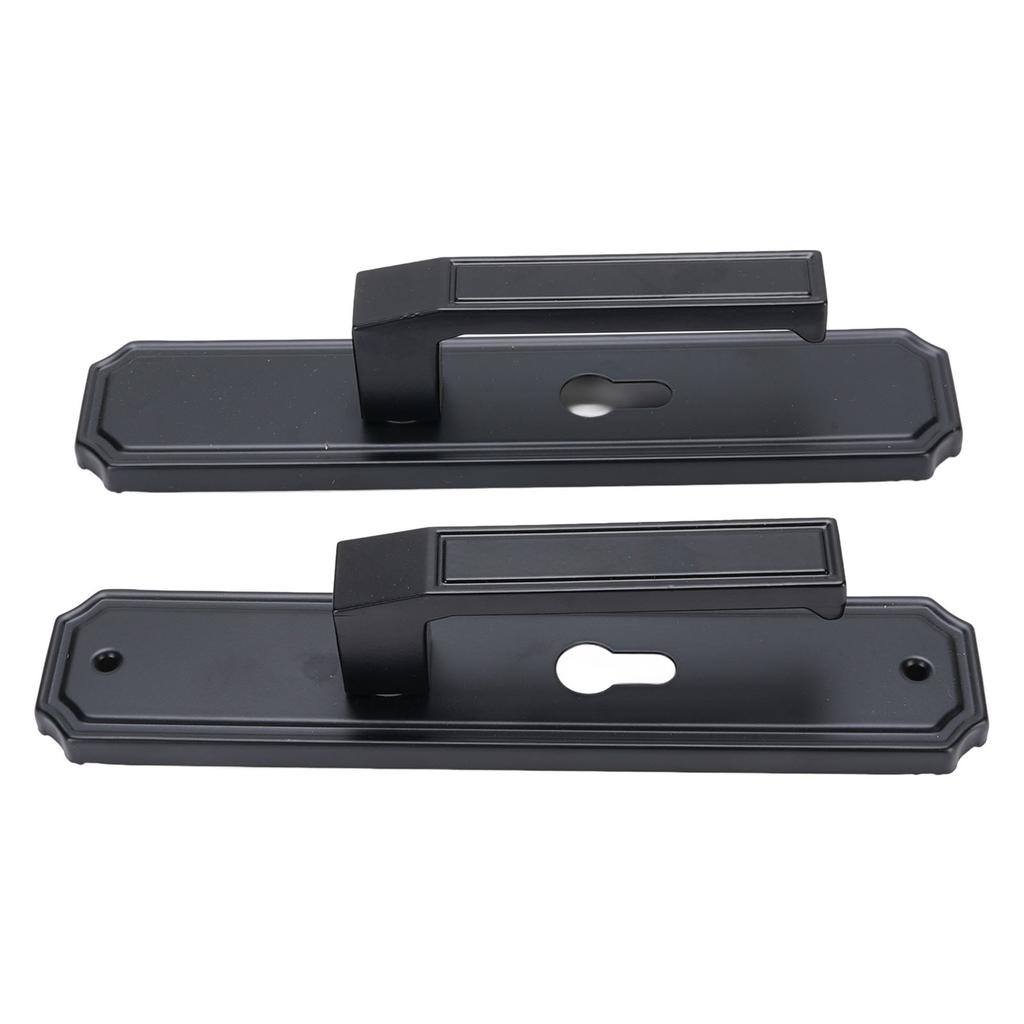 Zestaw zamka do drzwi wejściowych na klucz Czarny Cichy zestaw klamek do sypialni, łazienek, hoteli, biur