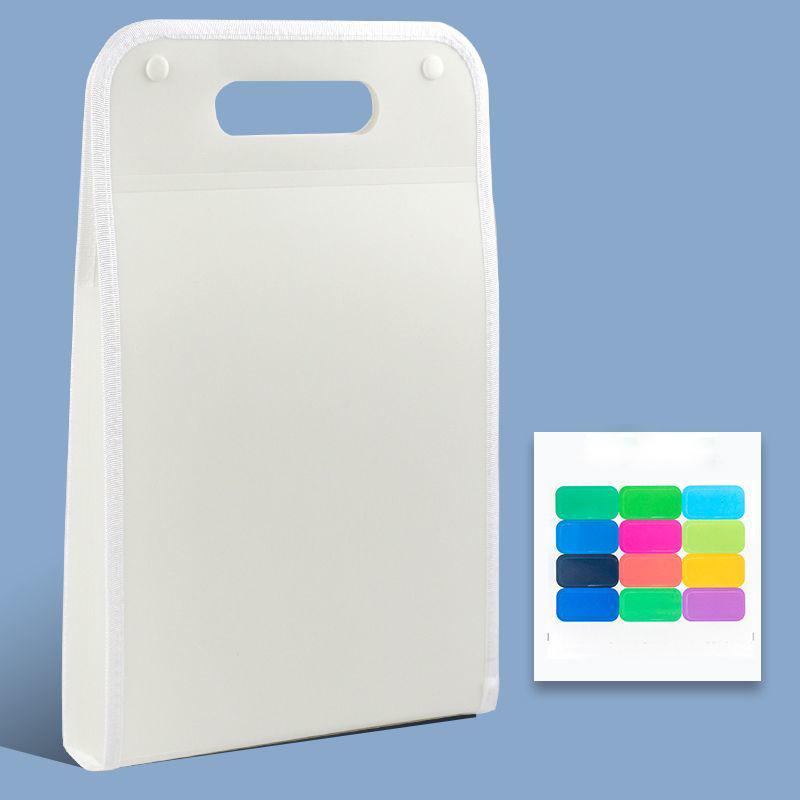Vertical Hand-held Organ Bag A4 Paper File Folder Large Capacity Multi-layer Expanding Sorting Storage Bag Folder Student Data