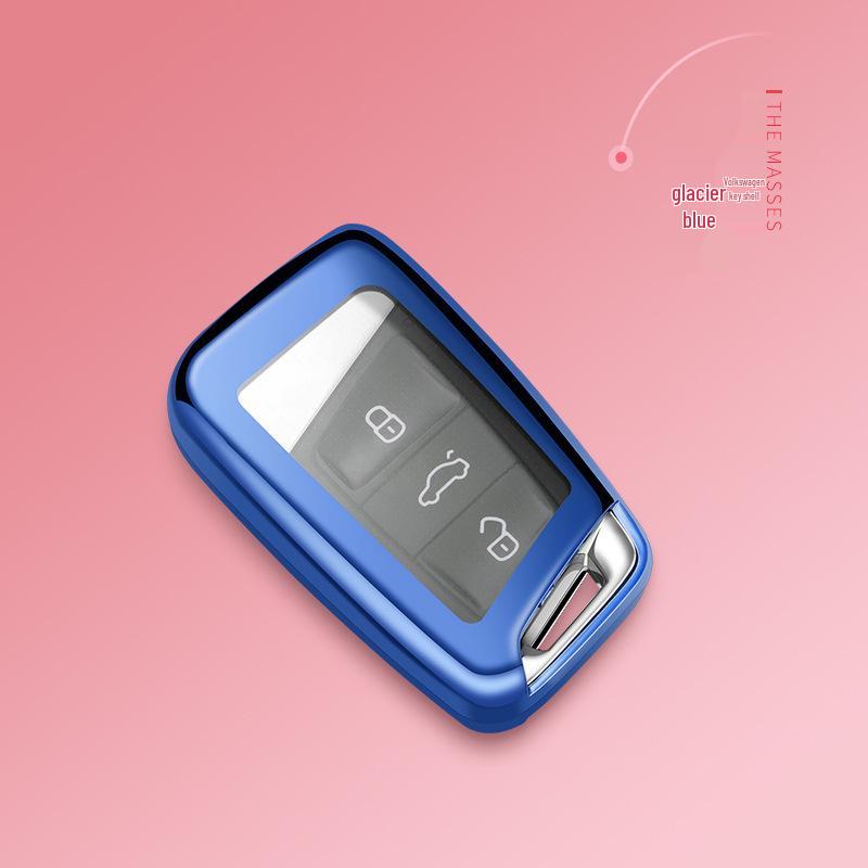 Volkswagen Key Case for Lavida, Passat, Bora, Sagitar, Tiguan, Jetta, POLO - Shell, Buckle, and Bag