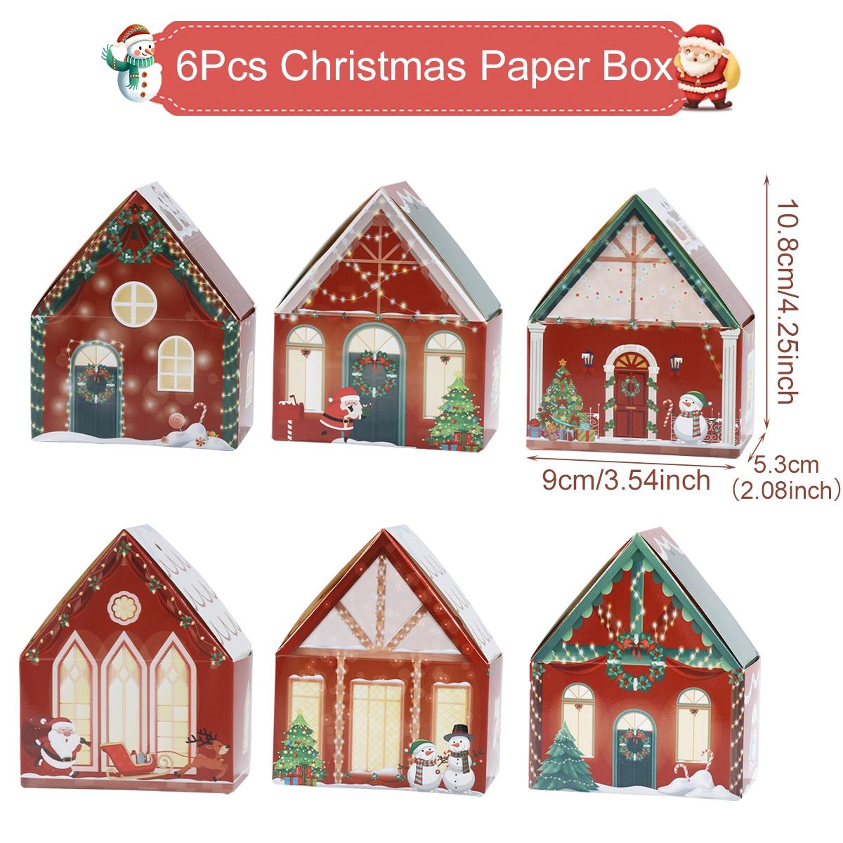 

Christmas Gingerbread House Candy Box Merry Christmas Decoration For Home 2025 New Year Gift Cookie Packaging Box Xmas Ornament Other