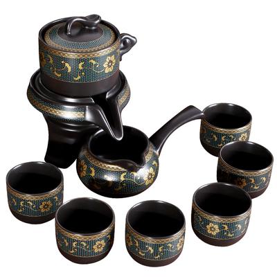 Lazy Automatic Tea Set, Household Kung Fu Comes And Goes, Tea Brewer, Whole Set Of Stone Grinding Disc, Teapot, Teacup