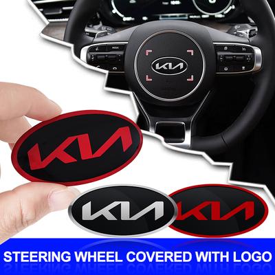 1 ks Nálepka na volant auta Emblém Nálepka Odznak Příslušenství Pro Cerato Sportage R K2 K3 K5 K6 K7 K8 RIO 3 4 sorento picanto