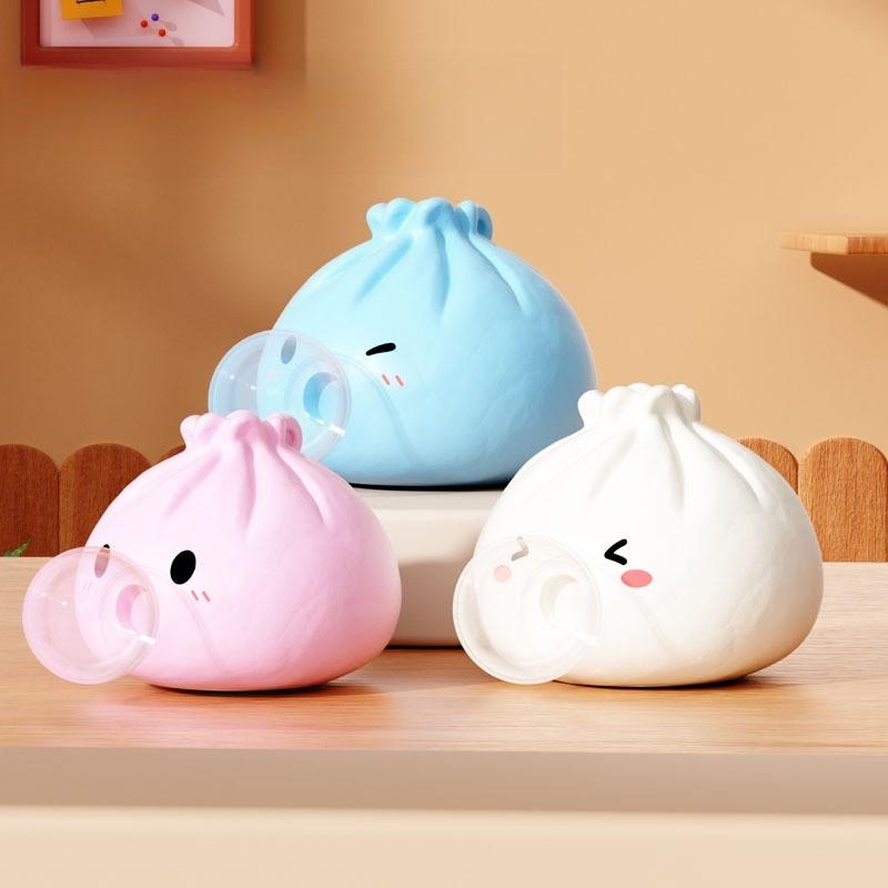 1~3 STUKS Knoedel Squishies Bellen Blaas Speelgoed Knoedel Squishies met Stoomer Nieuwe Bellen Blaas Squishies, Rekbaar Fidget Sensorisch