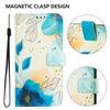 Coloured Drawing Wallet Case for Samsung Galaxy A10 M10 A11 M11 S6 S7 Edge S8 Plus J3 J330 J5 J530 J4 J6 Flip Stand Phone Cover