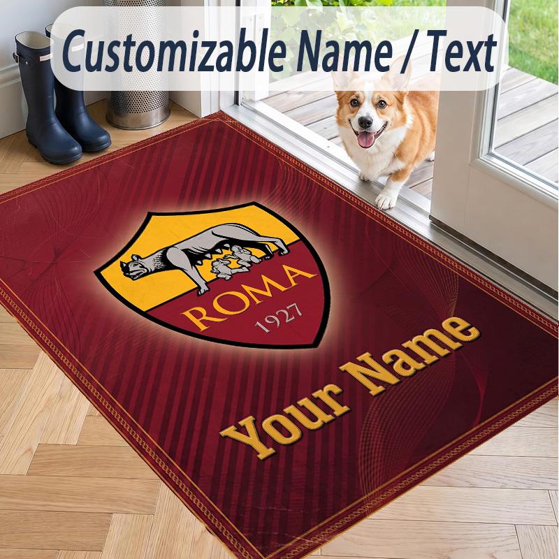 Custom Text Printed Rug AS Roma Non Slip Floor Carpet For Home Room Decor