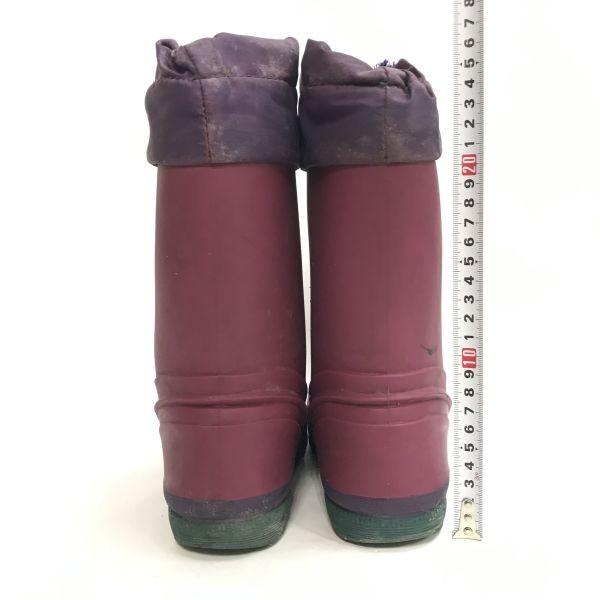 USED/L.L.Bean Insulated Rubber Snow Rain Boots Pink Size 23.024.0cm
