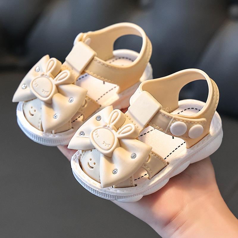 Σανδάλια για κορίτσια Καλοκαιρινά παπούτσια για νήπια Baotou 0-3 ετών Αντιολισθητικά, μαλακή σόλα, για το σπίτι