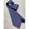 Used Brioni New unused tie 100% silk Made in Italy Genuine business Blue Fine pattern Jacquard Thin
