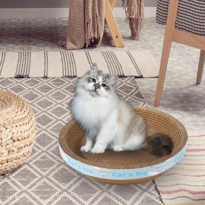 Scratching Bed with Circular Design for Indoor Feline