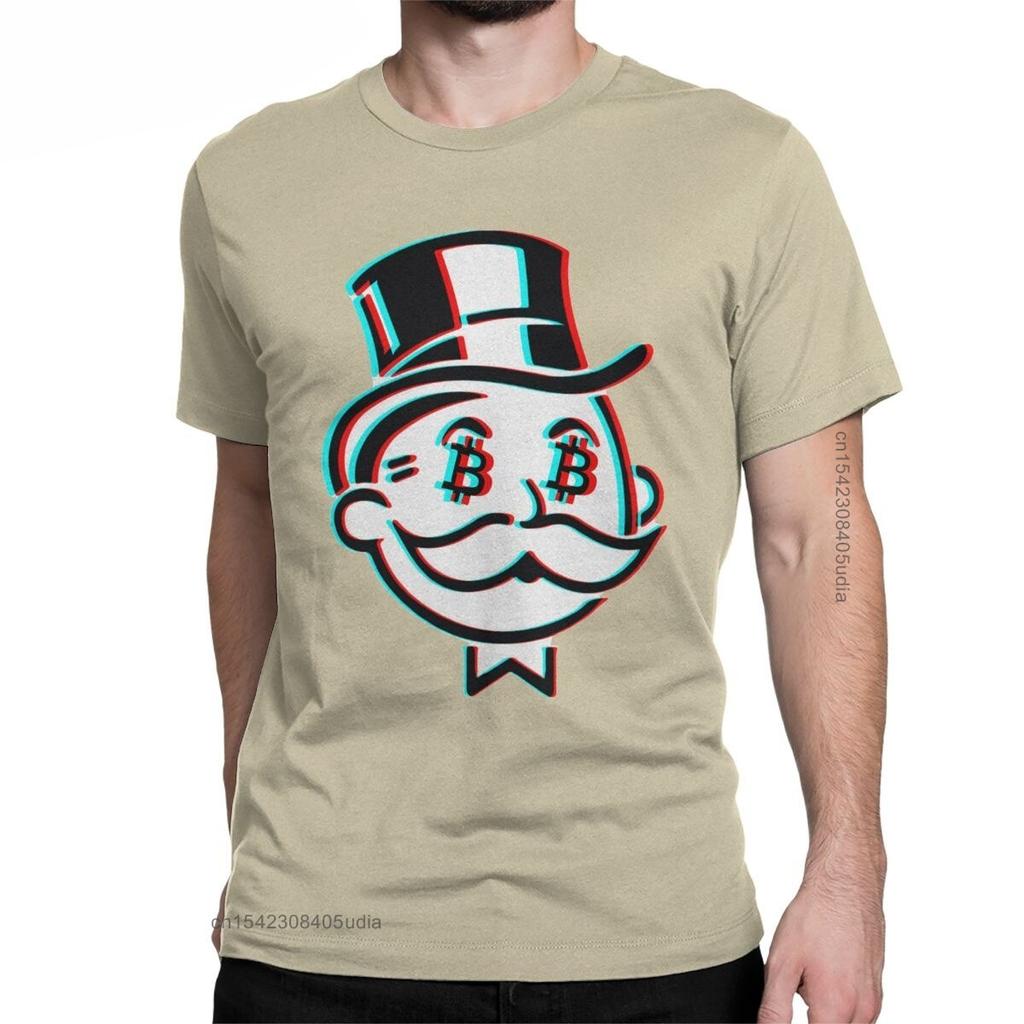 Fashion Crypto Bitcoin Mr Satoshi Nakamoto TShirt For Men Round Collar Cotton Graphic T Shirts Tee Shirt for Men Summer Tops