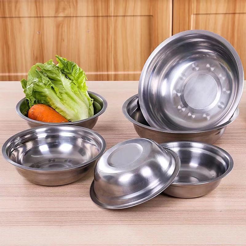Verdikte Ronde Soep- en Rijstkom Set van Roestvrij Staal