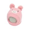 New Bear Kids' Knitted Winter Hat with Ear Protection & Scarf