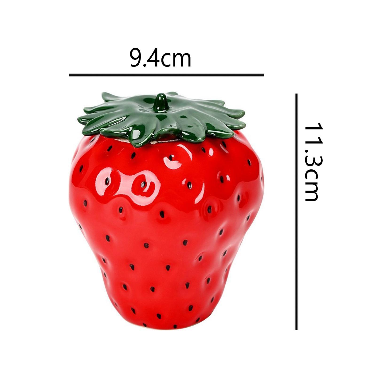 Новинка Банка-клубника Пасхальная банка Керамическая имитация Клубничная чайная банка Герметичная Влагостойкая банка для хранения