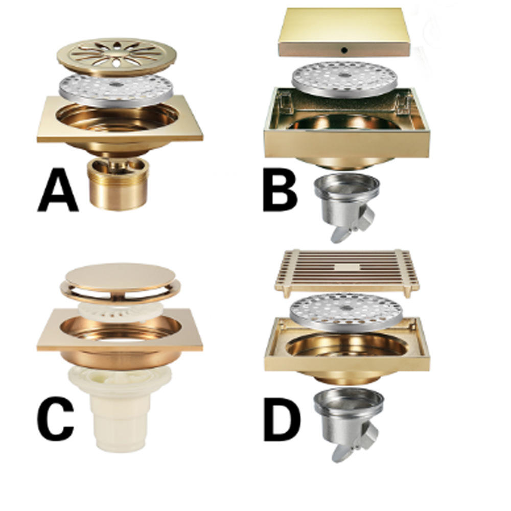 High Quality Stainless Steel Bathroom Shower Square Floor Drain Cover