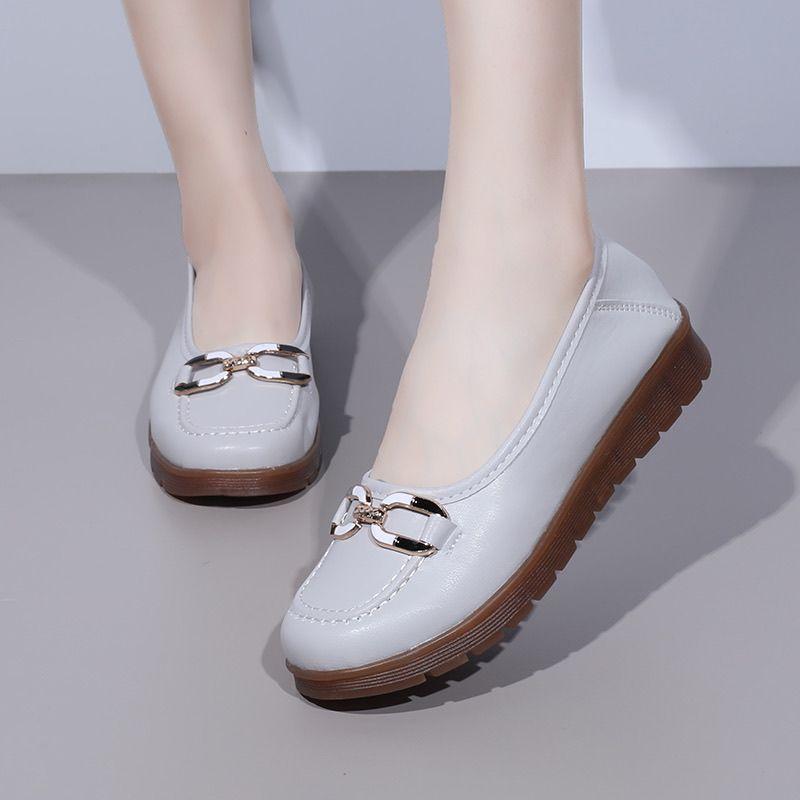 2025 new women moccasins with metal slip on loafers for ballet flats women's casual sneakers casual shoes zapatos mujer