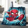 Chibi Spider-Man Flannel Blanket Super Soft Warm Cozy Blanket for Sofa Bed Office Travel All‑Season Home Decor Gift