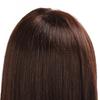 Synthetic Hair Hairdresser Head 85 Percent Real Hair Braiding Training Cosmetology Manikin Head for Students Brown