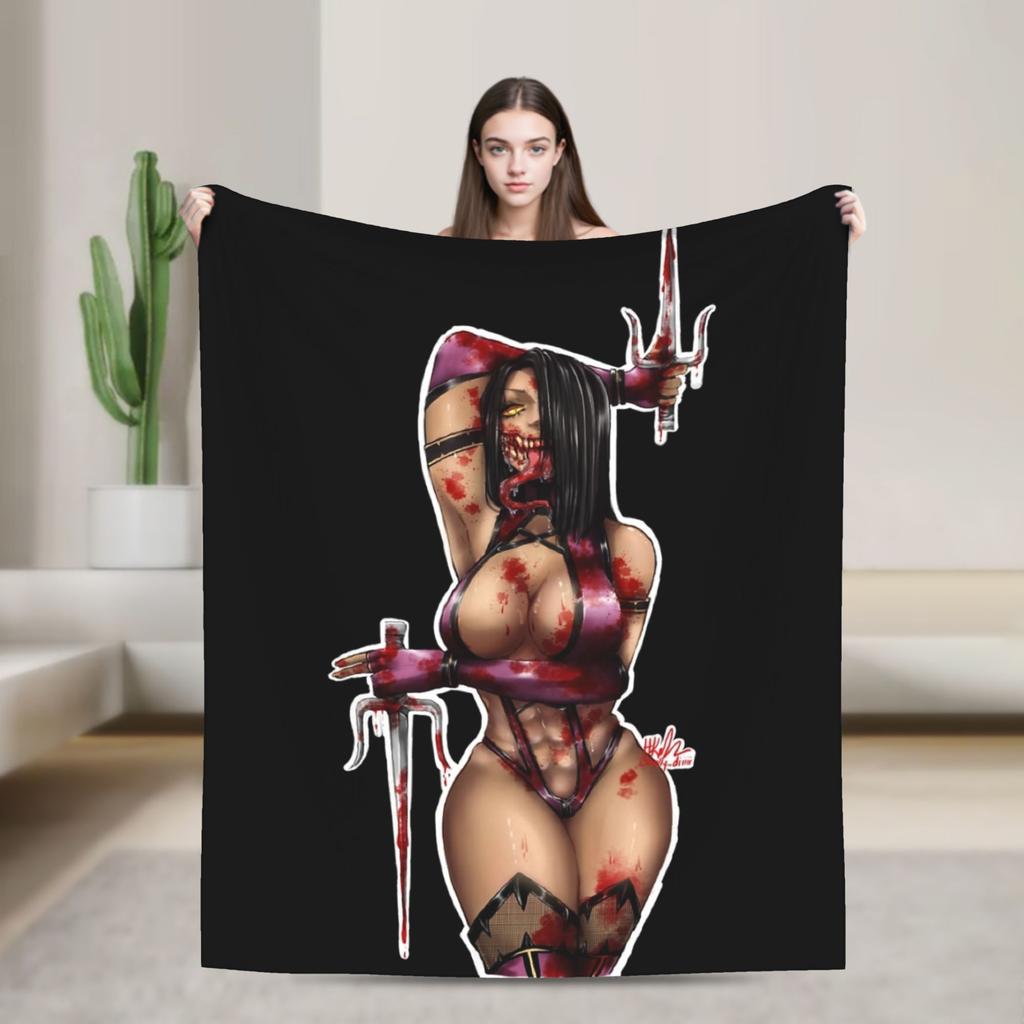 Mortal Kombat II Blanket Fleece Awesome Soft Throw Blanket for Chair Covering Sofa Spring/Autumn
