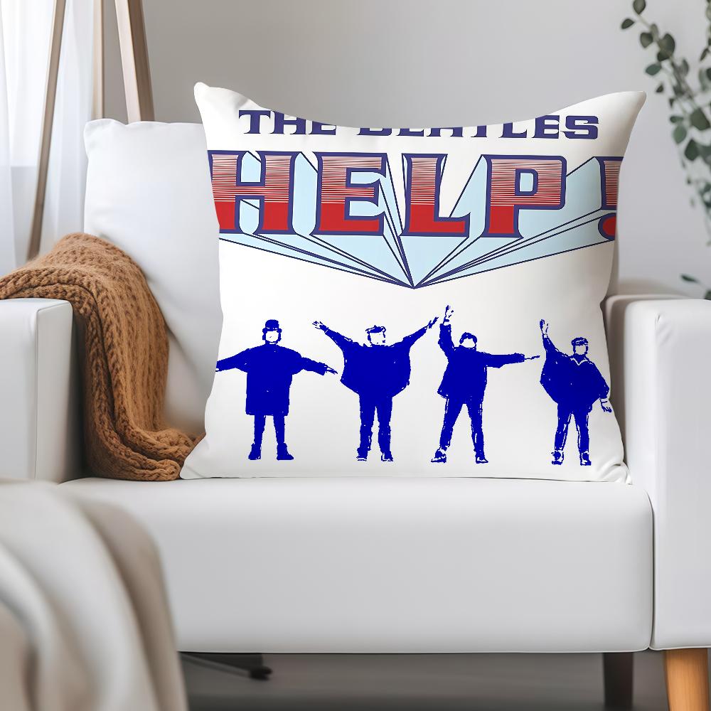Music T-The Band B-Beatles Cool Pillow Case Applicable Space For Guest Rooms Interiors Cars Office House Decoration