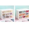 White Desktop Organizers Nine Square Grid Storage Case Desk Organization Box  Office Use