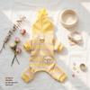 Autumn and winter dog clothes, thickened warm, quilted cotton pockets, traction cat pets, bear four-legged cotton-padded clothes, dog clothes.