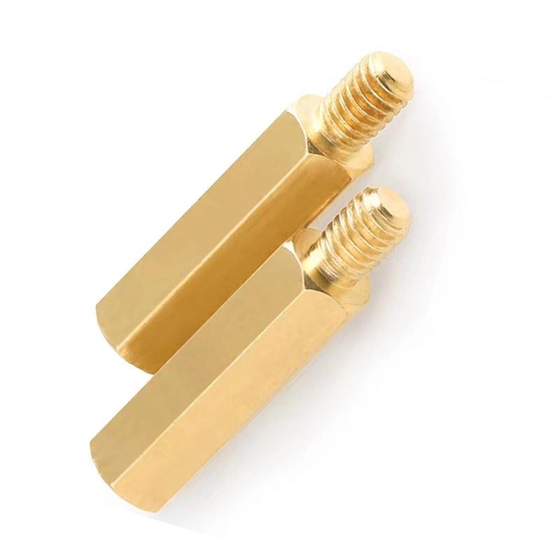 M2-M5 Male To M2-M4 Female Hex Adapter: Copper Standoff Conversion Stud